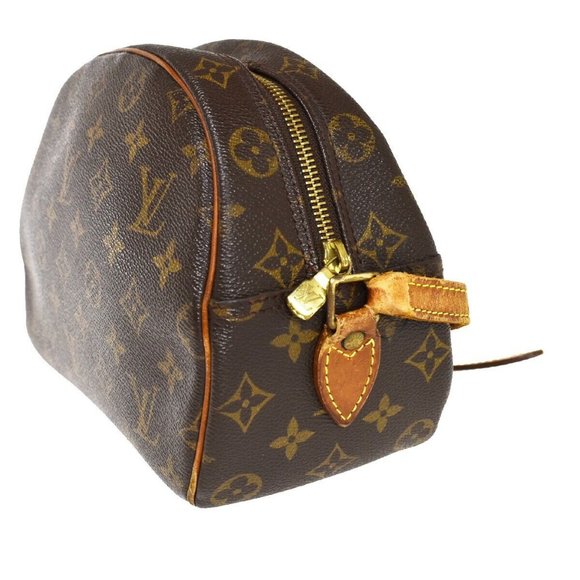 Authentic LOUIS VUITTON Blois Crossbody Shoulder Bag Monogram Leather Brown - Picture 4 of 16